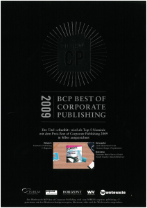 Coporate Publishing Award 2009