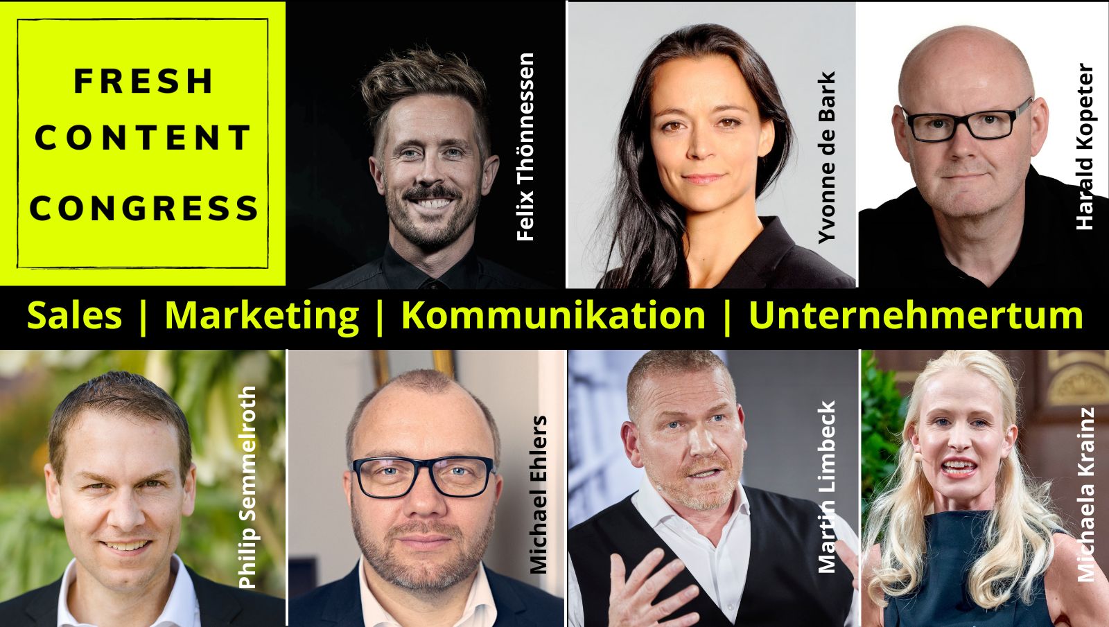 FRESH CONTENT Congress am 20. April 2023: Karten sichern! TEIL 2